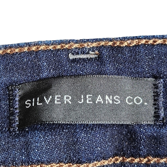 Silver Jeans Co. suki slim boot denim Jeans 28x31 bikercore coastal cowgirl - Picture 9 of 10